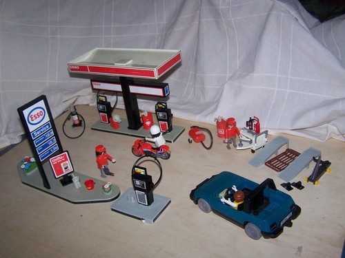 Playmobil alte esso tankstelle - playmobil,