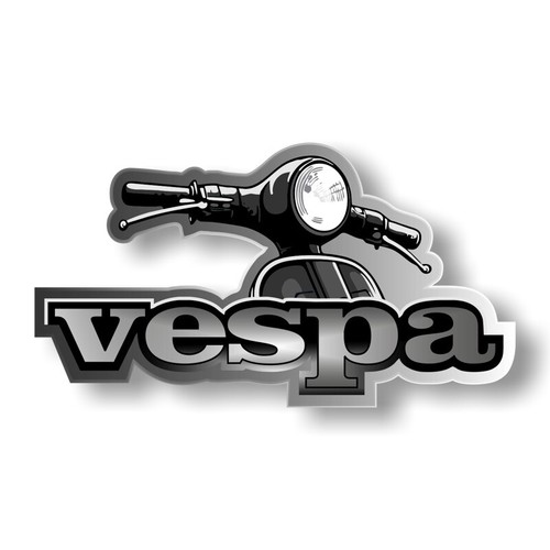 Vespa handlebar pvc aufkleber - handlebar,