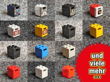 Lego Briefkasten Container m. Tür Schublade bedruckt - VARIANTE wählen 4345 4346
