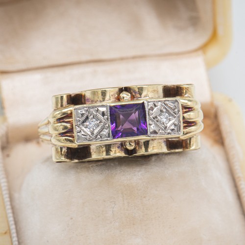 Art déco amethyst - art,