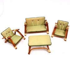 Puppenmöbel Bambus Holz 50er