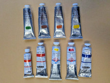 Sortiment Künstler Acrylfarbe 9 Tuben - Winsor & Newton , Old Holland, Schmincke