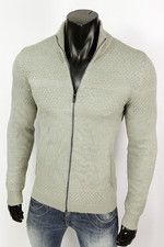 CASUAL STRICK SWEATJACKE MODERN RARE INDIGO VINTAGE JACKE PULLI STYLER WINTER XL