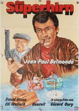 Plakat Das Superhirn/The Brain 1969 David Niven, Jean-Paul Belmondo, Bourvil