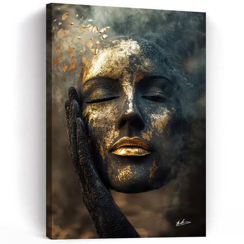 Leinwand bild frau - bild, gesicht