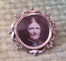 alte Double Foto BROSCHE