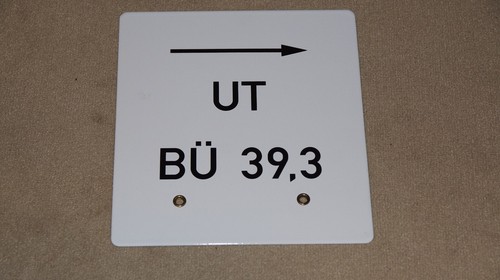 Bahnübergang schild bü - schild, ut