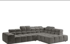 Ecksofa/Couch von 3C Candy_Ottomane rechts_Farbe Stone_gebraucht
