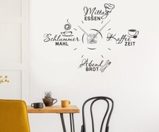 Wandtattoo Uhr Küche Wanduhr