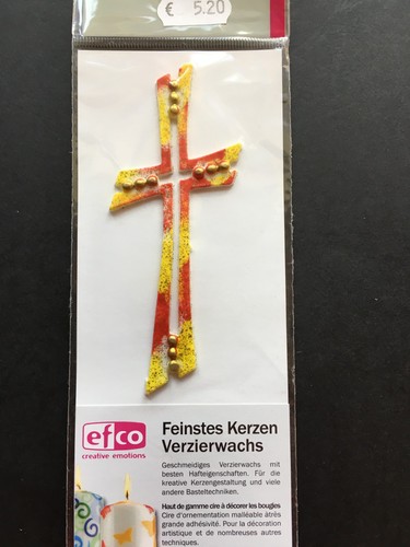 Verzierwachs kreuz - verzierwachs,