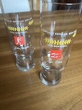 DDR. 2 Biergläser / Bierglas mit Aufdruck - Olympiasieger 1976 Montreal,