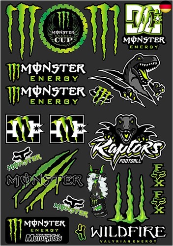 Motorrad aufkleber monster - motorrad,