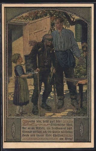 Künstler kuderna kind - künstler-ak, kuderna: