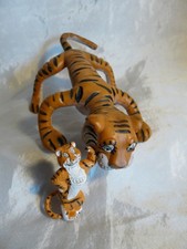 Biegefigur Esso Tiger 2x groß u. klein Werbung Logo Spielzeug alt vintage