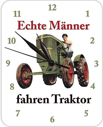 Wanduhr echte männer fahren - wanduhr,