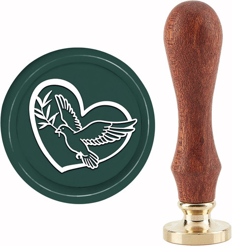 Taube wachssiegel stempel - wachssiegel,