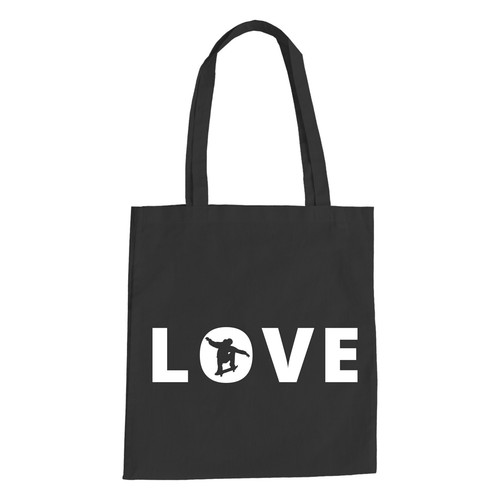 Love skateboard baumwolltasche - skateboard,