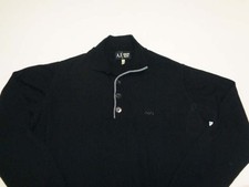 ARMANI Pullover Gr.XL Lana Wolle schwarz TOP !