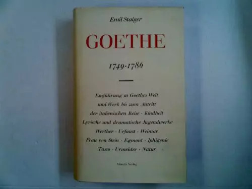 Goethe 1749 1786 band emil - band, i,