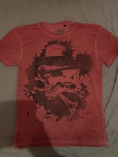 Broilers Skull T Shirt Größe L Rot Punk Rock