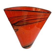 Riesige Vase Glaskunst Künstlervase IOAN NEMTOI - wohl "Red by Nemtoi"