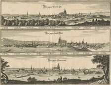 ULM - Mehransichtenblatt - Merian - Kupferstich 1643
