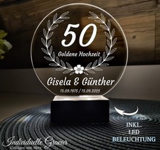 ❤ Gravur Aufsteller 50 Jahre
