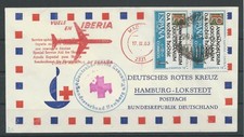 Spanien Luftpost-Brief Rotes Kreuz Skopjehilfe, 1963 #1051346