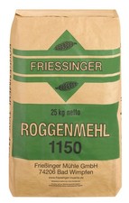 BIELMEIER Roggenmehl T1150 25kg Friessinger
