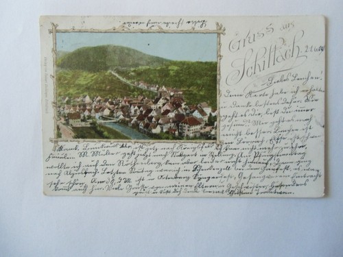 Ansichtskarte schiltach 1901 - ansichtskarte,