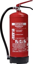 Protex Feuerlöscher PD 6 Pulver 6 kg ABC-Pulver inkl Halterung Dauerdrucklöscher