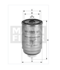 MANN-FILTER WK 832 Kraftstofffilter für CITROËN FIAT NISSAN OPEL PEUGEOT RENAULT
