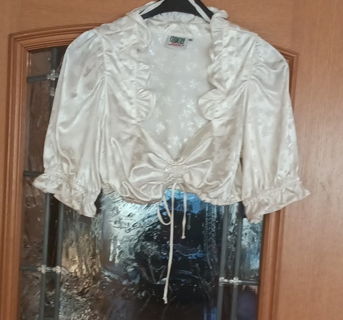 Dirndlbluse 40 weiß - dirndlbluse,