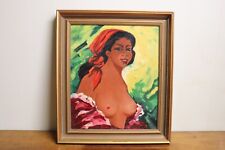 ALTES ÖLBILD  IM HOLZRAHMEN