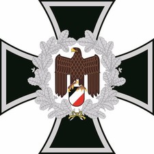 Aufkleber Eisernes Kreuz mit Adler Deutschland Autoaufkleber Konturschnitt
