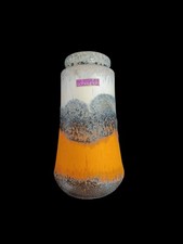 Scheurich Vase Fat Lava 209-18 - Vintage 70er Jahre - West Germany Keramik Bay