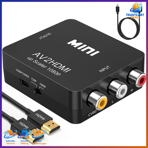 Rca auf hdmi konverter 1080p - rca,