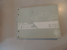 Teile Katalog parts catalog list Renault R1131 Caravelle Floride Ausgabe 08.1962