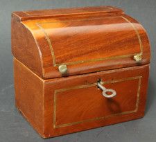 Alte Schatulle Holztruhe Schmuckkästchen Holz Holzdose Nähkästchen Sekretär Dose