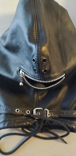 Bdsm echtleder kopfmaske - bdsm,