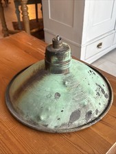 Alte Hängelampe Metall Blech