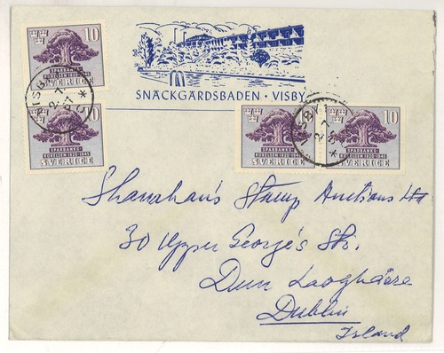 Schweden 1957 auslandsbrief - 1957,