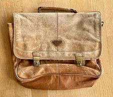 Vintage leder aktentasche - vintage,