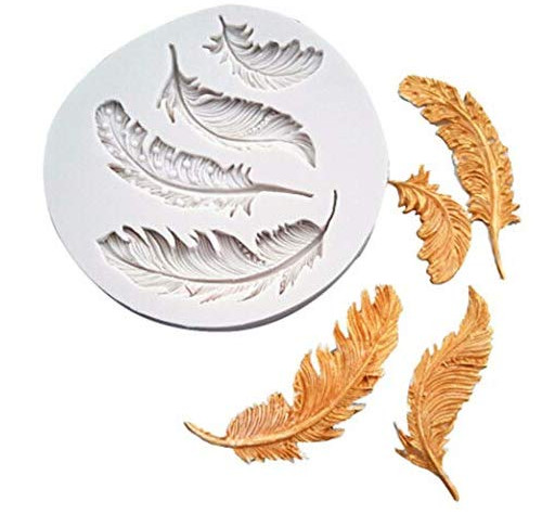Silikonform federn kuchen fimo - kuchen,