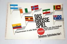 Coca-Cola Werbung Plakat 1965 Preisausschreiben Das grosse Spiel poster  #2