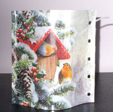 Deko Windlicht Vogel Bird Vogelhaus  Winter Tischlicht Mitbringsel