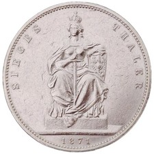 Preußen Thaler 1871 Silber Wilchem I Siegesthaler Silver Coin Art. 003-129