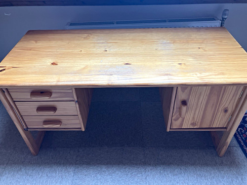 Schreibtisch kiefer massiv mit - kiefer,