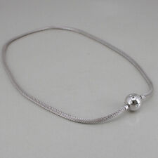 Collier aus Kette und Patentschliesse, 750/18k Weissgold, Brillanten ca. 0,50 ct