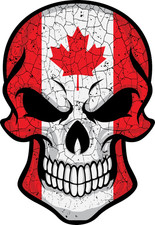 4x Sticker Canada Flag Car